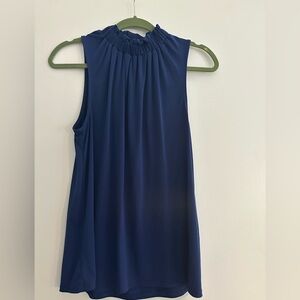 Sleeveless Blue Top